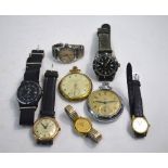 A Rotary stainless slimline pocket watch,