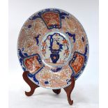 A Japanese Imari dish,