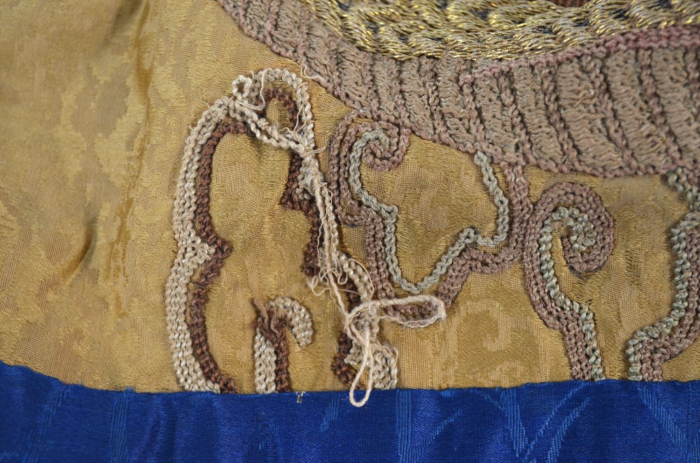Four small Chinese textiles, together with a dragon decorated, - Image 7 of 7