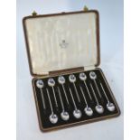 A set of twelve English silver (hallmarks for Birmingham,