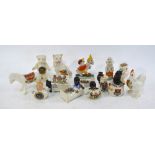 Thirteen novelty crested items including;