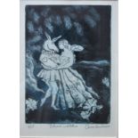 Aimee Bunbaum - Titania and Bottom, limited edition etching 4/55, pencil signed to lower margin,