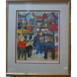 Beryl Cook (1926-2008) - 'The Car Boot Sale', limited edition print numbered 429/650,