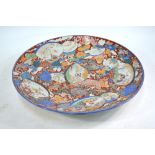 A large Japanese Arita (or other centre of production) dish of circular form,