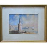 William Callow attrib - Church, watercolour, signed lower left,