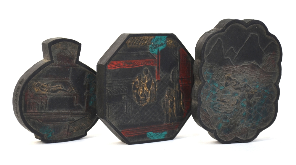 A cased set of Chinese ink stones; - Image 9 of 9