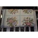 A floral patterned wool needlepoint Aubusson rug,