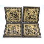 A set of four Minton,