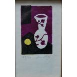 Jean Hugo (1894-1984) - Two lino cuts - One still life study, ltd ed 49/50, pencil signed, 12.5 x 7.