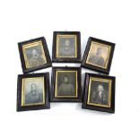 A set of six early 19th century framed engravings,