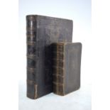 A leather-bound Book of Common Prayer with Psalms, 1733,