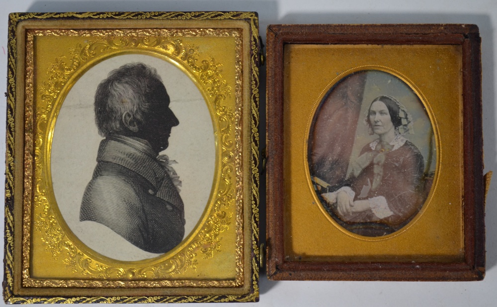 Two Dagguerotypes - lady and gentleman, to/w two ambrotypes, - Image 3 of 6