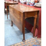 A George III mahogany gateleg supper table,