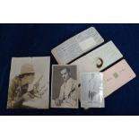 Three early 20th century and later autograph books to/w three theatrical/cinema publicity