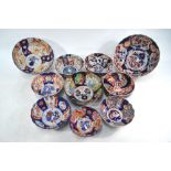 Ten Japanese Imari bowls,