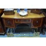 A Victorian mahogany bowfront sideboard,