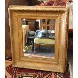 A gilt gesso framed wall mirror,