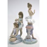 Two boxed Lladro figures - Two young ballet dancers - First Ballet no.
