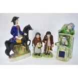 A 19th century Staffordshire figure of Dick Turpin, 29.