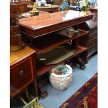 A Victorian mahogany metamorphic dumb waiter,