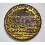 A gilt bronze medal for the Battle of The Nile, August 1st, 1798,