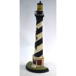 A US cast iron doorstop, modelled as the Cape Hatteras lighthouse,