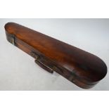 An antique mahogany violin case