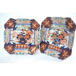 An associated pair of Japanese Imari dishes;