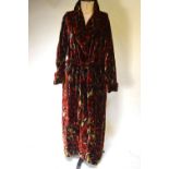 Georgina Von Ertzdorf (born 1 January 1955) (RDI) British textile designer - Dressing Gown - A deep