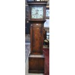 John Leach, Romsey - an early 19th century oak and mahogany cased 30 hour longcase clock,