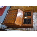 An 18th century cross banded & feather banded walnut fall front bureau,