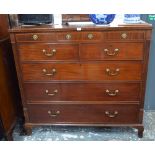 A Victorian mahogany chest of drawers of country house proportions,