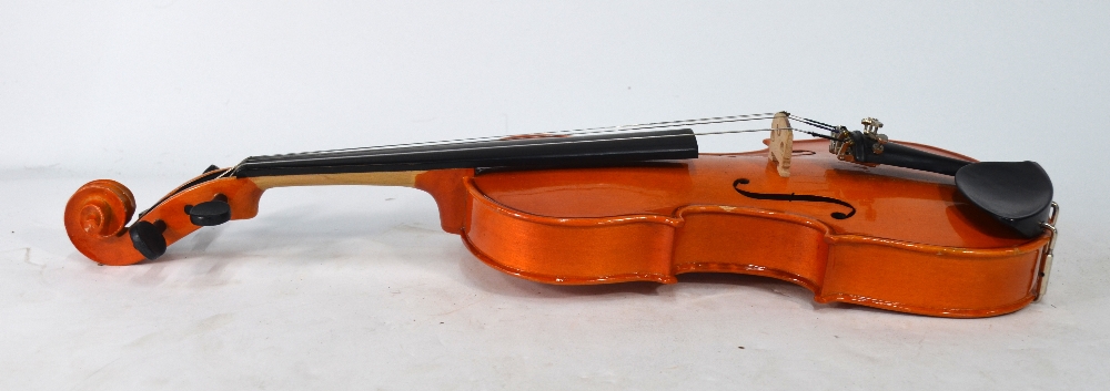 A child's cased Yamaha violin with 31 cm two-piece flame back, - Image 4 of 5