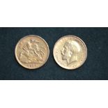 Two half-sovereigns 1897 & 1912 (2)