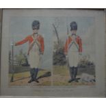 A pair of hand-coloured engravings 'Coldstream Regiment of Foot Guards, 1650',