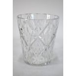 A 20th century Baccarat Crystal cut glass vase,