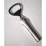 A Georg Jensen Sterling bottle-opener with stainless steel end and loaded handle (1933-44)