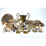 Military interest - Electroplated and other trophy cups,