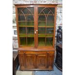 A Victorian mahogany library bookcase,