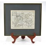 A 17th Map engraving by Herman Moll,