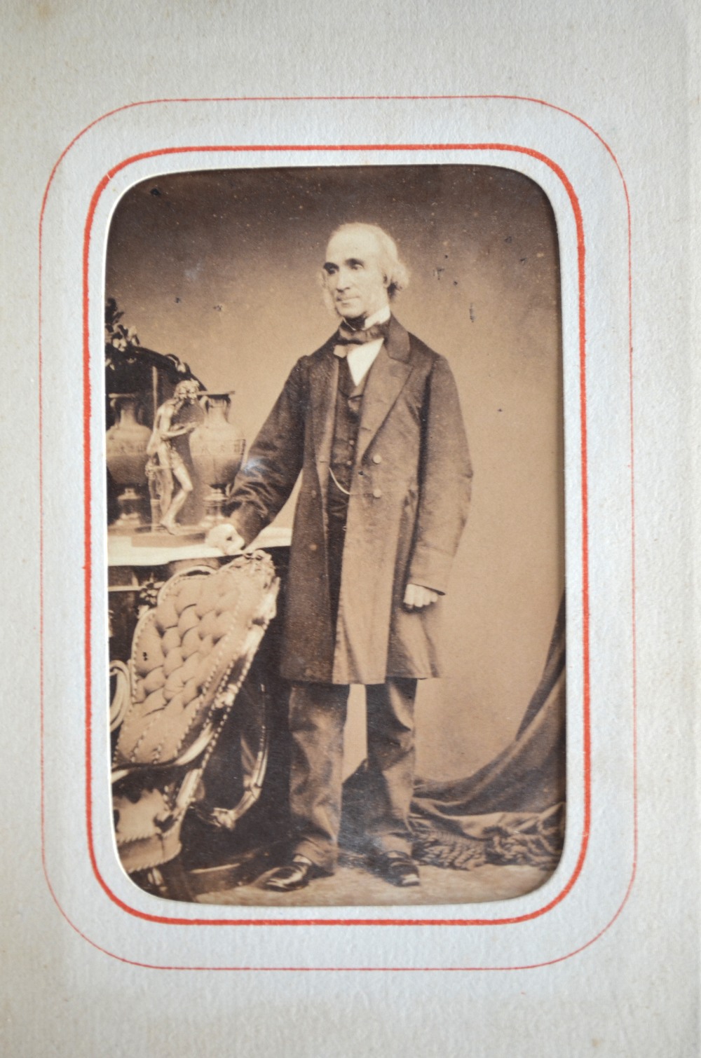 A Victorian carte-de-visite album containing 30 portraits, mostly annotated, - Image 3 of 8