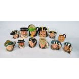 Twelve Royal Doulton character jugs - Three medium - Capt.