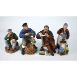 Four Royal Doulton figures - The Lobster Man, HN2317; The Wayfarer, HN2362; Flora,