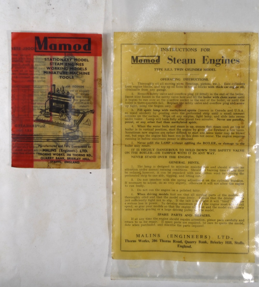 A boxed Mamod SE3 Twin Cylinder Superheated Static Steam Engine, - Image 9 of 9
