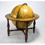 A George III Cary's New Celestial Table Globe with printed paper gores and calibrated brass