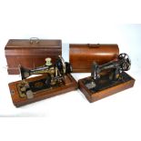 A vintage Singer hand sewing machine, No.