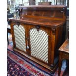 A Victorian rosewood chiffonier cabinet,