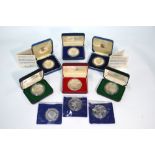 Two 1979 Tokelau Taki Tala silver proof Dollars and two others 1980/81,