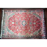 An old Persian Mahal rug,