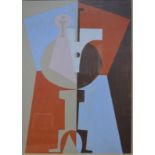 Style of Picasso - Abstract study, gouache, inscribed,